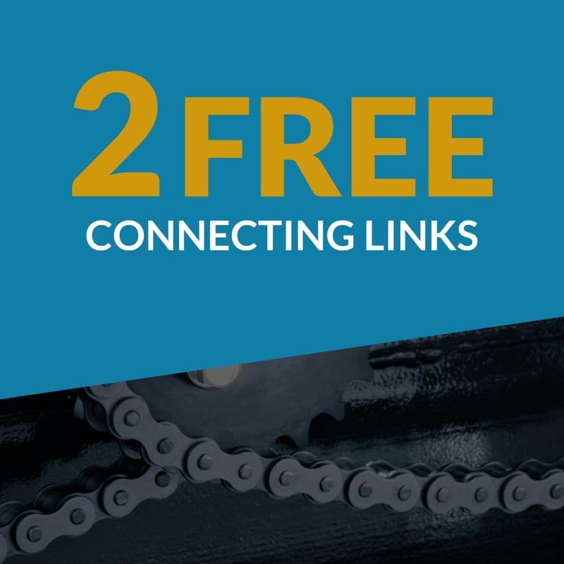 PGN Bearings PGN #41 Roller Chain - 10 Feet + 2 Free Connecting Links - Carbon Steel Chains for Bycicles, Mini Bikes, Motorcycles, Go-Karts, Home and Industrial Machinery - 239 Links - Image 4